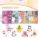 24pcs; Easter Eggs Diy Craft Stickers Easter Puzzle Party Game Stickers; Easter Ornaments; Easter Decorations; Easter Gift; Holiday Decorations; Room Decor; Scene Decor; Easter Basket Stuffers