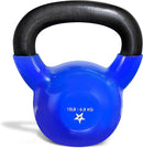 Kettlebell, 5-100 LB Vinyl Coated Cast Iron Strength Training Kettlebells for Home Gym Exercises, Fitness, Full Body Workout Equipment, Push Ups, and Grip Strength