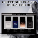 4-Piece Set, Men's Eau De Toilette Spray Gift Box, Long Lasting Fragrance, 4 Different Flavor, Perfect For Holiday Gifts, Dating, Daily Life, Parties, 1.02 Fl Oz/bottle