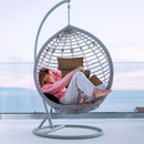 Egg Chair Cushion Hanging Basket Seat Cushion Thicken Soft Egg Swing Chair Pad Hanging Egg Chair Cushion with Headrest