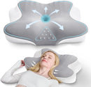 Ergonomic Cervical Neck Pillow for Sleeping – Memory Foam Pillow with Massage Nodes for Neck Pain Relief, Side Sleeper & Back Support