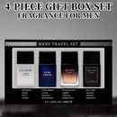 4-Piece Set, Men's Eau De Toilette Spray Gift Box, Long Lasting Fragrance, 4 Different Flavor, Perfect For Holiday Gifts, Dating, Daily Life, Parties, 1.02 Fl Oz/bottle