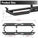 Running Boards For 05-23 Toyota Tacoma Double / Crew Cab Drop Side Steps Bar