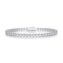 Starry Sky - Fashionable bracelet and Bangle jewelry set with Moissanite S925 sterling silver and Platinum-plated diamond