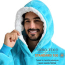 Krifey Wearable Blanket Hoodie, Oversized Sherpa Hooded as Birthday Gifts Christmas Gifts for Mom Women Girlfriend Men, Cozy Sweatshirt with Giant Pocket