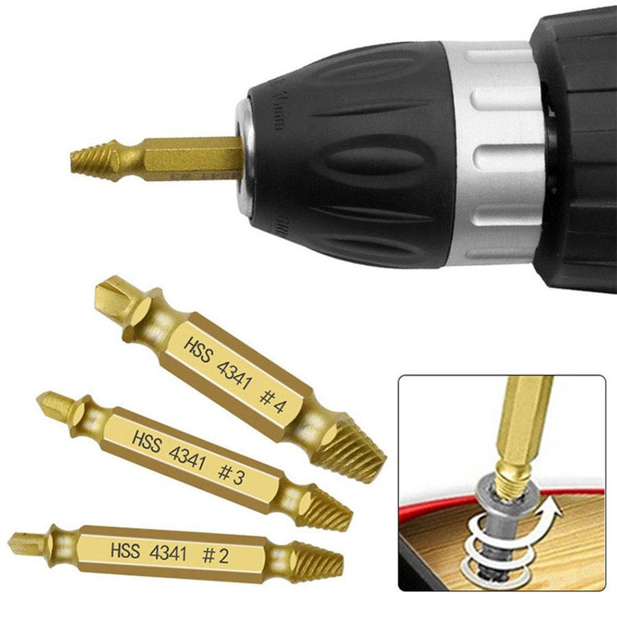Screw Extractor Drill Bit Extraction Kit Broken Speed Bolt Extractor Bolt Remover Tool