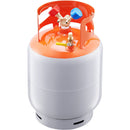 Refrigerant Recovery Tank, 30 LBS Capacity, 400 psi Portable Cylinder Tank with Y-Valve for Liquid/Vapor, High-sealing Recovery Can for R22/R134A/R410A, Orange+Gray