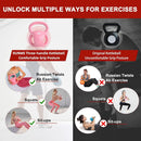 3 Handle Kettlebells Weight - Weight for Women Options 5, 10, 15 and 20 LB for Russian Twists AB Exercise, Weightlifting and Core Fitness Exercise Home Gym [Single in Sold]