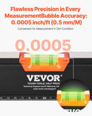 6-Piece Torpedo Level, 78/48/32/24/16/10 Inch Box Levels Set, Bubble Vials Ruler for 45/90/180 Degree, Shock-Proof Aluminum Alloy Magnetic Leveler Tool, SAE/Metric Scale(Only 10-inch has magnet)