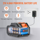 Cordless Pressure Washer, 652-PSI 1.0 GPM Portable Power Cleaner, Handheld High-Pressure Car Washer Gun with 4.0Ah Battery, Charger, 6-in-1 Nozzle, for Home/Floor Cleaning & Watering