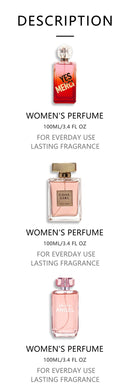 3-Piece Set, Women's Eau De Parfuma Spray Gift Box, Long Lasting Fragrance, 3 Different Flavor, Perfect for Holiday Gifts, Dating, Daily Life, Parties, 3.4fl.oz/bottle