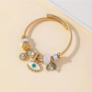 DIY bead bracelet, multi-element stainless steel copper alloy rhinestone fashion accessory