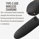 1pc USB Rechargeable Electric Groin Hair Trimmer Ball Trimmer For Men With Replaceable Ceramic Blade Heads; Waterproof Male Hygiene Razor