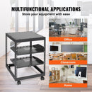 12U Open Frame Server Rack, 23-40 in Adjustable Depth, Free Standing or Wall Mount Network Server Rack, 4 Post AV Rack with Casters, Holds All Your Networking IT Equipment AV Gear Router Modem
