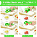 Grape Tomato Cherry Strawberry Cutter - Multifunctional Vegetable and Fruit Cutter - No Blade - Green - Creative Kids Supplies - Kitchen Gadget