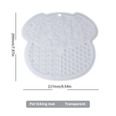 Lick Mat for Dogs and Cats Dog Slow Feeder Mat with Strong Suction