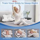 Ergonomic Cervical Neck Pillow for Sleeping – Memory Foam Pillow with Massage Nodes for Neck Pain Relief, Side Sleeper & Back Support