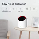 Portable Air Purifier 4000mAh Battery USB Rechargable Air Cleaner Desktop Electronic Filter Portable Negative Ion Remove Activated Carbon Sterilizer Air Filter Duster