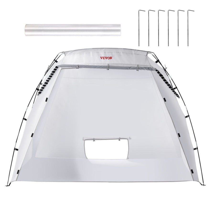 Portable Paint Booth, Larger Spray Paint Tent with Built-in Floor & Mesh Screen, Painting Tent Station for Furniture DIY Hobby Tool, 7.5x5.2x5.2ft Spray Paint Shelter
