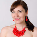 Jane Stone Fashion Statement Collar Necklace Vintage Openwork Bib Costume Jewelry