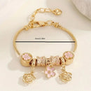 DIY bead bracelet, multi-element stainless steel copper alloy rhinestone fashion accessory