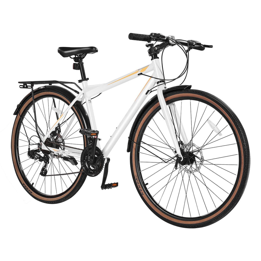 lightweight womens bicycle Hybrid Bike, Lightweight Aluminum Frame Bike, 700c Wheel Men Women Hyb – Ralphie's Funhouse