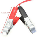2PCS Car Battery Alligator Clamp Clip Cigarette Lighter Power Adapter Socket 12V