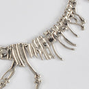 Jane Stone Fashion Statement Collar Necklace Vintage Openwork Bib Costume Jewelry