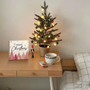 Christmas Decor Red Truck Christmas Wooden Box Signs Buffalo Plaid Christmas Decorations Christmas Decor for Home Office Bedroom Fireplace Car Tiered Tray Decor Christmas Gifts for Women 5x5