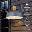 Outdoor Gooseneck Barn Light – Blue