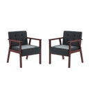 Wood Frame Accent Armchair