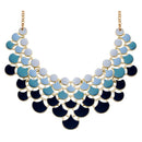 Jane Stone Fashion Statement Collar Necklace Vintage Openwork Bib Costume Jewelry