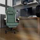 Ergonomic Gaming Chair with Pocketed Spring Cushion, Breathable Fabric Computer Chair with Footrest, Adjustable Lumbar Support Video Game Chair for Adults (Fabric)