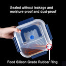 Yakimoto 2/4/6/8/10 PCS Extra-Large Stainless Steel Food Storage Containers With Blue Lids - Deep Design, Airtight Seal, Perfect For Refrigerator Organization, Meal Prep, Lunch Boxes & Kitchen Pantry