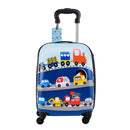 Kids Luggage Set, 5 Piece, 18 Inch Hardside Rolling Wheels Suitcase with Backpack & U-shape Pillow, Truck Kids Carry on Luggage Set, Holiday Birthday Gift for Girls Boys, Airline Approved