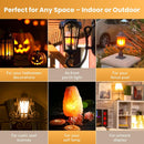 Fire Effect T6 T8 E12 LED Fire Candle Light Bulb Flame Flicker Tube Base Shape Novelty Lighting B11 Torch Bulbs 12mm Diameter Fitting, 100MM / 4.00" Total Length 120V 240V ST15 MED g16 ja8 cfl 6 Pack