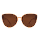 Women Rhinestone Fashion Cat Eye Sunglasses