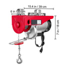 Electric Hoist, 1320 lbs Lifting Capacity, 1150W 110V Electric Steel Wire Winch with Wireless Remote Control, 40ft Single Cable Lifting Height & Pure Copper Motor, for Garage Warehouse Factory