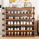 5/6-layer practical storage rack, shoe rack, space-saving design, multi-layer independent storage rack, wood grain finish, easy to assemble, self-supporting cubic shoe storage rack, storage rack, suit