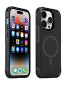 Black MagSafe Compatible- Rugged Armor Protective Case iPhone 15 Pro
