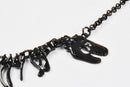 Jane Stone Fashion Statement Collar Necklace Vintage Openwork Bib Costume Jewelry