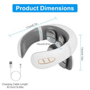 Electric Cervical Neck Massager with Hot Compress, 6 Modes 20 Levels Cordless Neck Pain Relief8-Head Electric Neck Massager with Heat, Cordless Portable Neck Massage Device with Auto Off