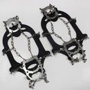 1 pair Outdoor ice claw anti slip shoe cover hiking shoe nail chain stainless steel anti slip snow climbing anti fall shoe nail chain