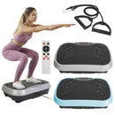 Vibration Exercise Machine With Resistant Bands Remote Control Whole Body Vibration Platform Workout Equipment Home Fitness Training Equipment For Weight Loss Fat Burner