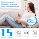 Electric Cervical Neck Massager with Hot Compress, 6 Modes 20 Levels Cordless Neck Pain Relief8-Head Electric Neck Massager with Heat, Cordless Portable Neck Massage Device with Auto Off