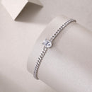Breakthrough - A fashionable jewelry bracelet set with Moissanite S925 sterling silver and platinum-plated diamonds, a luxurious silver accessory