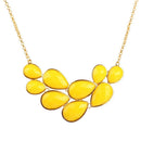 Jane Stone Fashion Statement Collar Necklace Vintage Openwork Bib Costume Jewelry