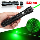 Green Laser Pointer Pen Astronomy Star Visible Beam Lazer+Battery+Charger