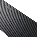1.2" Rise Cuttable Threshold Ramp for Sweeping Robot, 35.4" Wide Natural Rubber Wheelchair Ramp, Non-Slip Solid Rubber Ramp with Double-Sided Tape for Doorways, Driveways, Bathroom, Smooth Tile