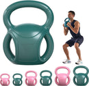 3 Handle Kettlebells Weight - Weight for Women Options 5, 10, 15 and 20 LB for Russian Twists AB Exercise, Weightlifting and Core Fitness Exercise Home Gym [Single in Sold]